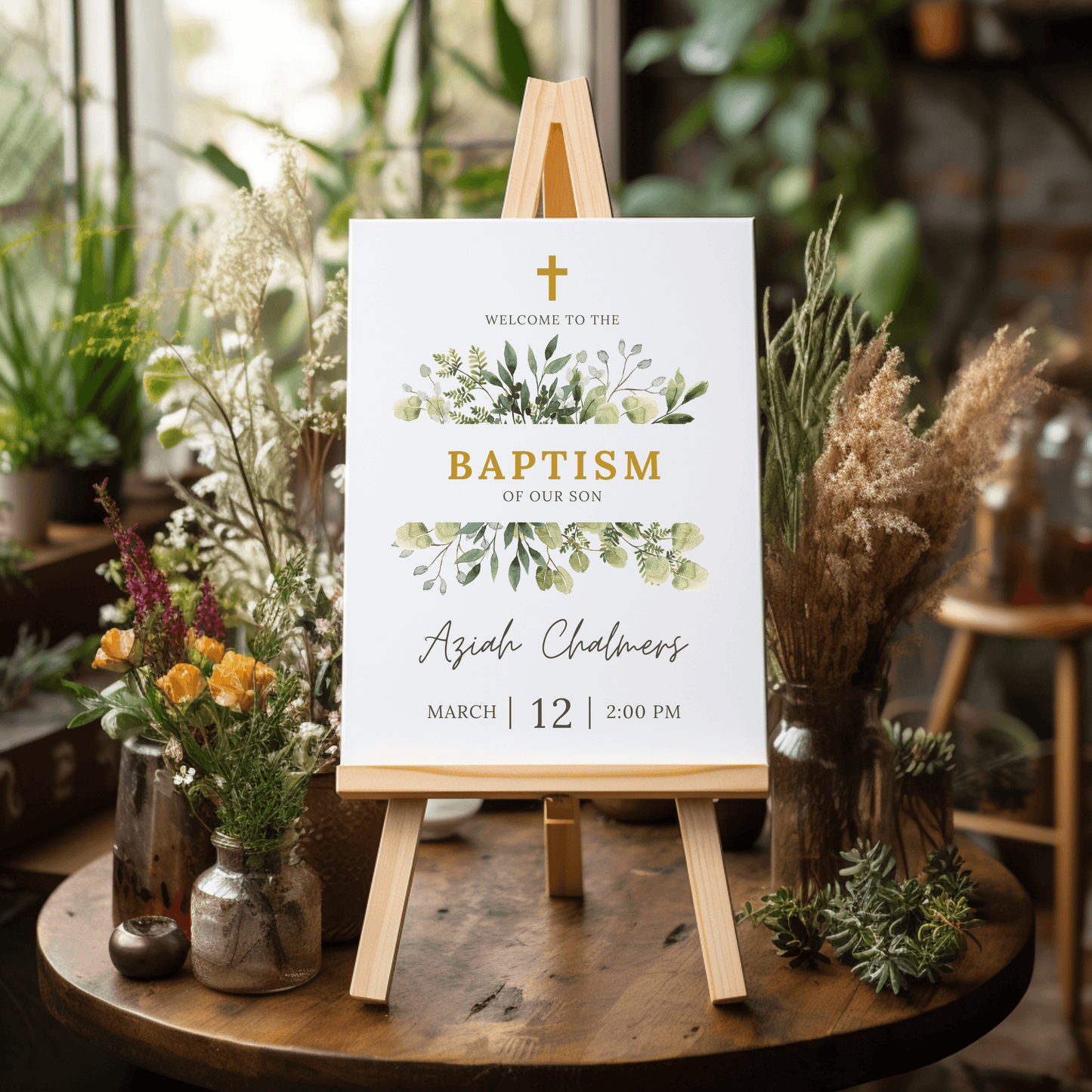 Baptism Welcome Sign | Size A2