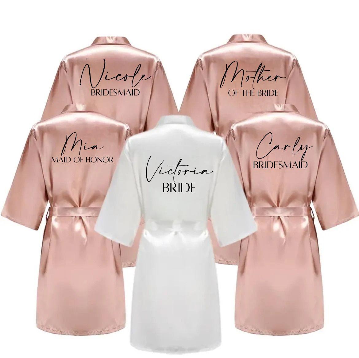 Personalised Satin Robes
