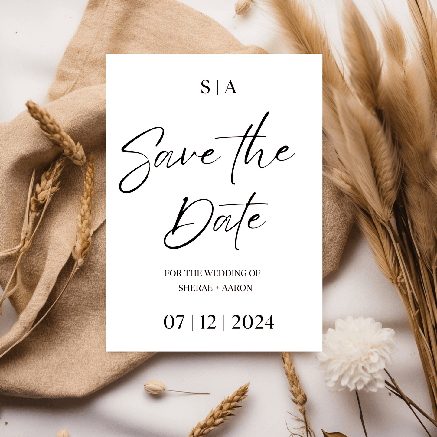 Save The Date Invitation Cards | Size A5