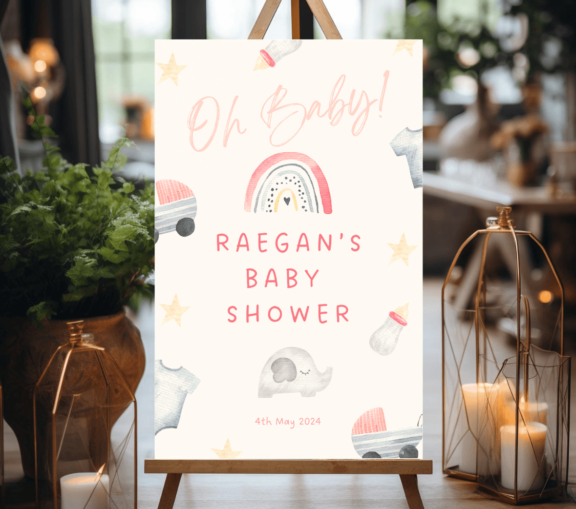 Girl Baby Shower Sign | Foamex | Size A2