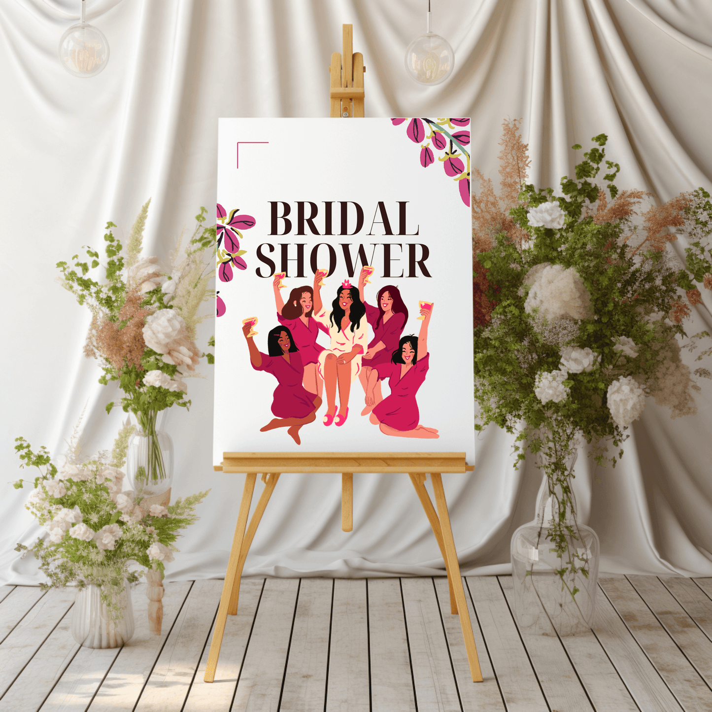 Bridal Shower Welcome Sign | Girls Night | Size A2