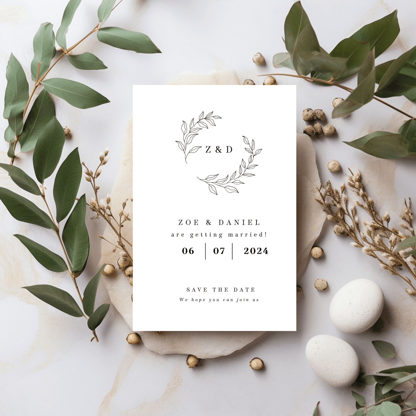 Save The Date Invitation Cards | Size A5