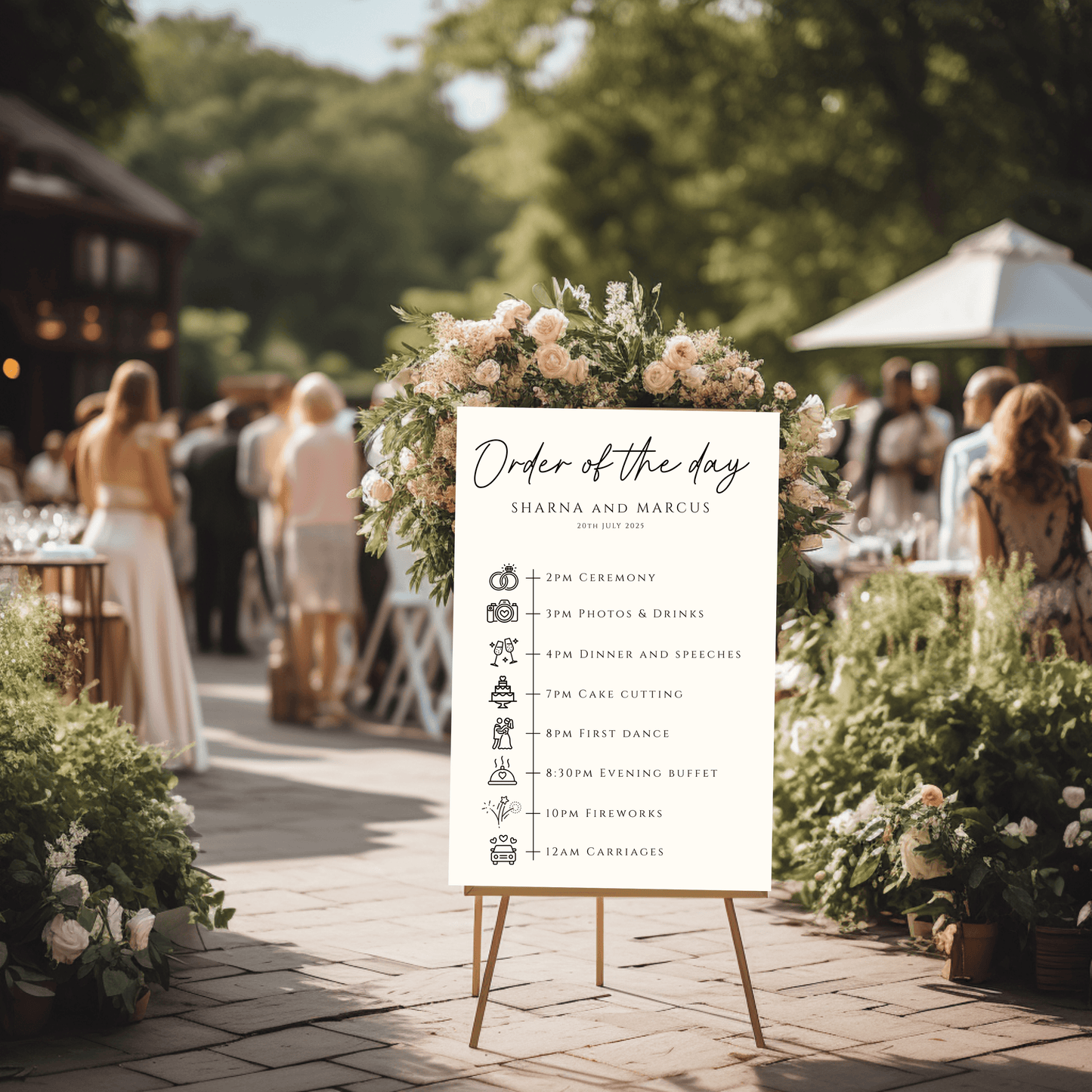 Order Of The Day Ceremony Sign