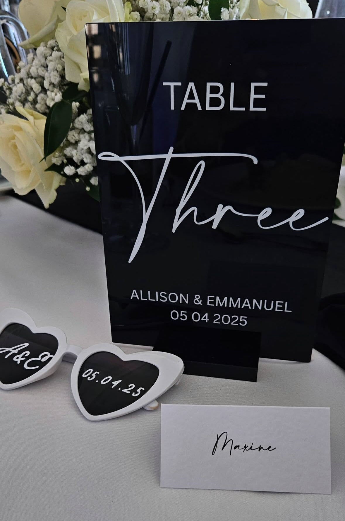 Elegant Wedding Name Place Cards